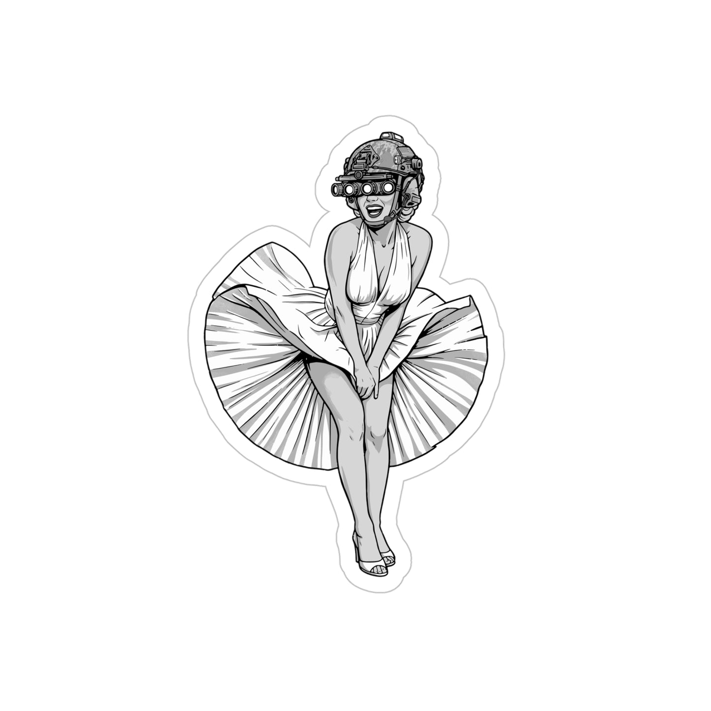 American Girl Slap B&W