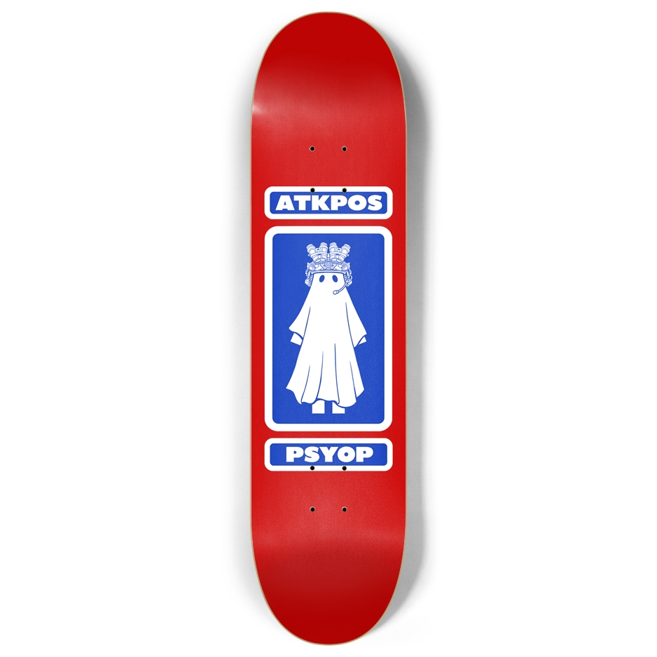ATKPOS x PSYOP GHOST BOARD - CHERRY RED