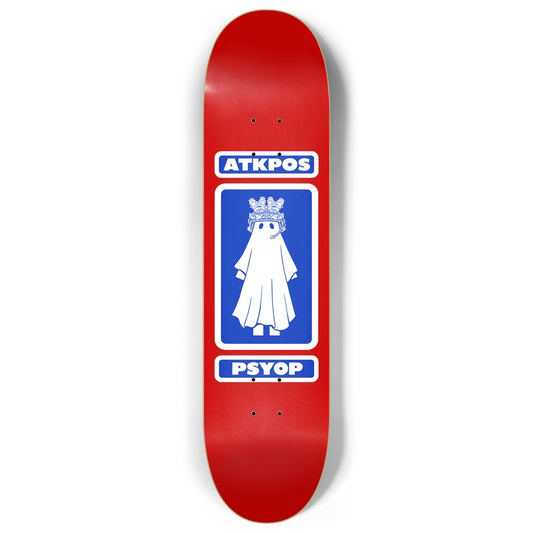 ATKPOS x PSYOP GHOST BOARD - CHERRY RED